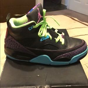 Black & multi color Jordan’s